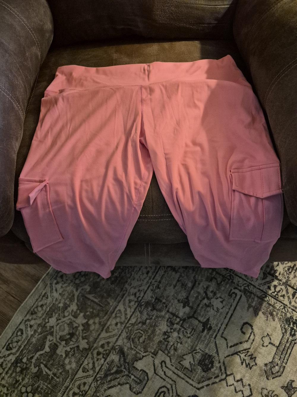 Women's Pink Cargo Pocket Active Shorts - Lightweight Stretch